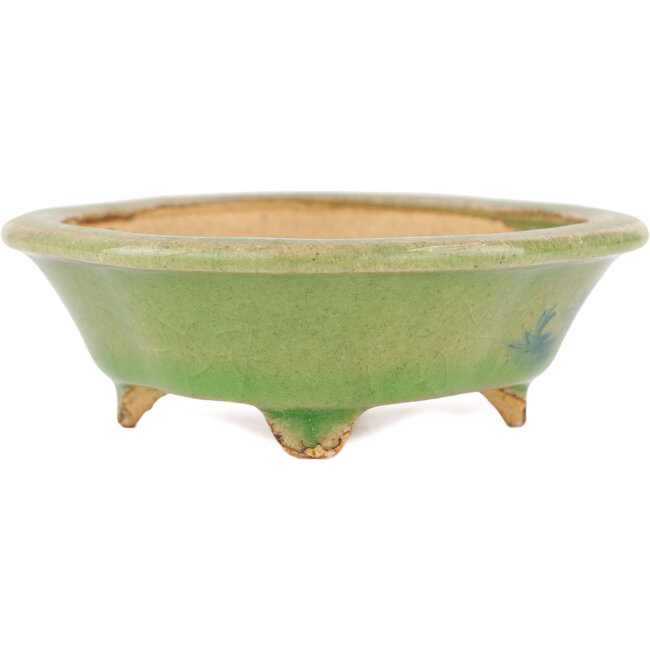 Mokko groene bonsaipot van Hattori - 131 x 112 x 35 mm