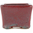 Square bordeaux bonsai pot - 77 x 77 x 57 mm