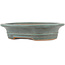 Oval green bonsai pot by Reiho - 173 x 148 x 38 mm