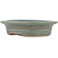 Oval green bonsai pot by Reiho - 173 x 148 x 38 mm