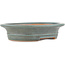 Oval green bonsai pot by Reiho - 173 x 148 x 38 mm