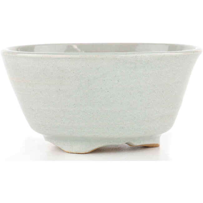 Vaso bonsai rotondo grigio di Issho - 131 x 131 x 65 mm