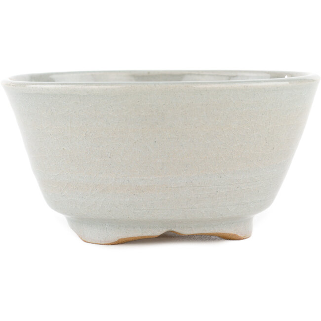 Vaso bonsai rotondo grigio di Issho - 131 x 131 x 65 mm