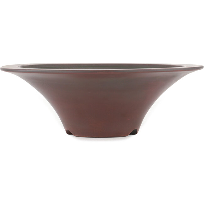 Pot à bonsaï rond non émaillé par Bigei - 182 x 182 x 55 mm