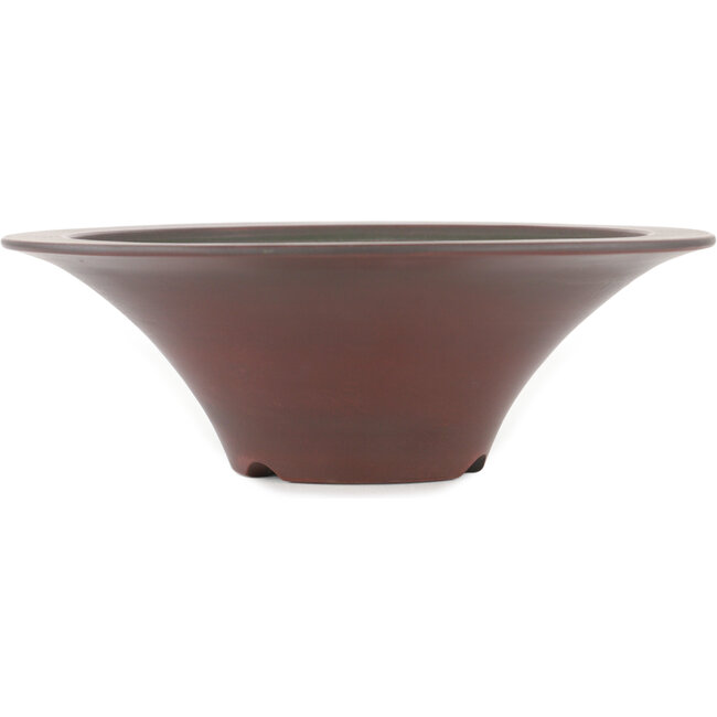 Runder, unglasierter Bonsaitopf von Bigei – 182 x 182 x 55 mm