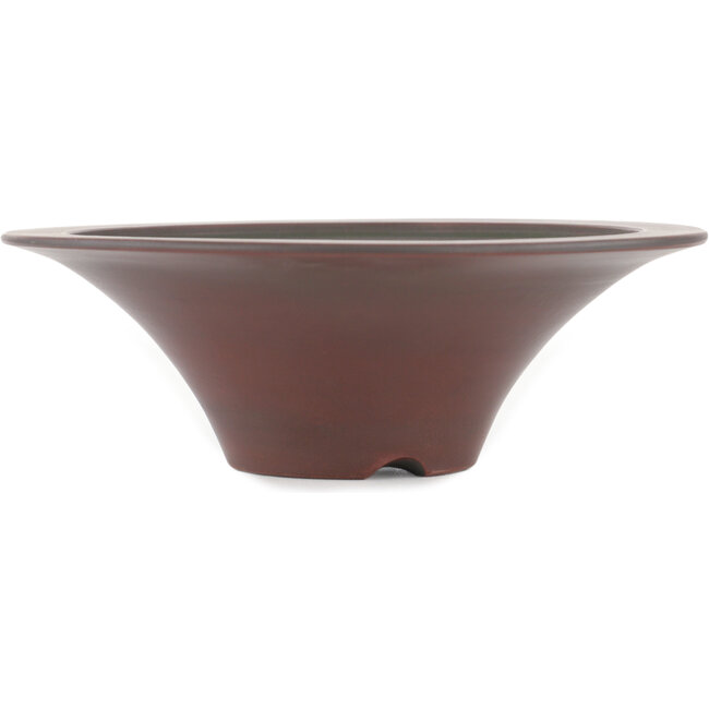 Pot à bonsaï rond non émaillé par Bigei - 182 x 182 x 55 mm