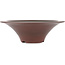 Round unglazed bonsai pot by Bigei - 180 x 180 x 55 mm