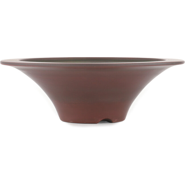 Runder, unglasierter Bonsaitopf von Bigei – 180 x 180 x 55 mm