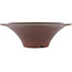 Round unglazed bonsai pot by Bigei - 180 x 180 x 55 mm