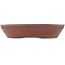 Oval unglazed bonsai pot by Bigei - 317 x 243 x 60 mm