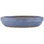 Round blue bonsai pot - 212 x 212 x 40 mm