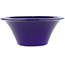 Runder blauer Bonsaitopf von Terahata Satomi Mazan – 257 x 257 x 100 mm