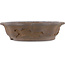 Lotus unglazed bonsai pot by Yamaaki Koshosen (first generation) - 330 x 330 x 80 mm