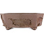 Hexagonal unglazed bonsai pot by Yamaaki Koshosen (first generation) - 325 x 325 x 82 mm
