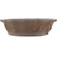 Lotus unglazed bonsai pot by Yamaaki Koshosen (first generation) - 330 x 330 x 80 mm