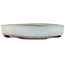Pot à bonsaï ovale bleu par Heian Kosen - 175 x 153 x 30 mm