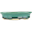 Oval green bonsai pot by Heian Kosen - 156 x 134 x 30 mm