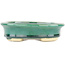 Oval green bonsai pot by Heian Kosen - 156 x 134 x 30 mm