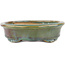 Oval multicolor bonsai pot by Heian Kosen - 150 x 131 x 32 mm