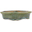 Oval multicolor bonsai pot by Heian Kosen - 150 x 131 x 32 mm