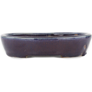 Heian Chikuzan Pot à bonsaï bleu 164 mm par Heian Kosen, Kyoto, Japon