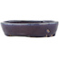 Oval blue bonsai pot by Heian Kosen - 164 x 138 x 34 mm