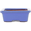 Rectangular blue bonsai pot by Ikkou - 80 x 62 x 24 mm