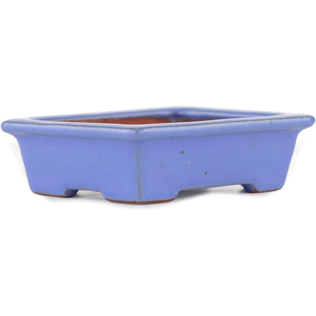 Vaso bonsai rettangolare blu di Ikkou - 80 x 62 x 24 mm
