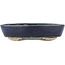 Ovaler blauer Bonsaitopf von Echizen – 150 x 115 x 30 mm