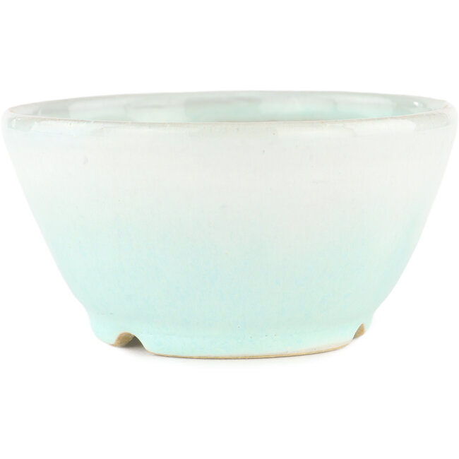 Vaso bonsai rotondo blu di Koyou - 112 x 112 x 55 mm