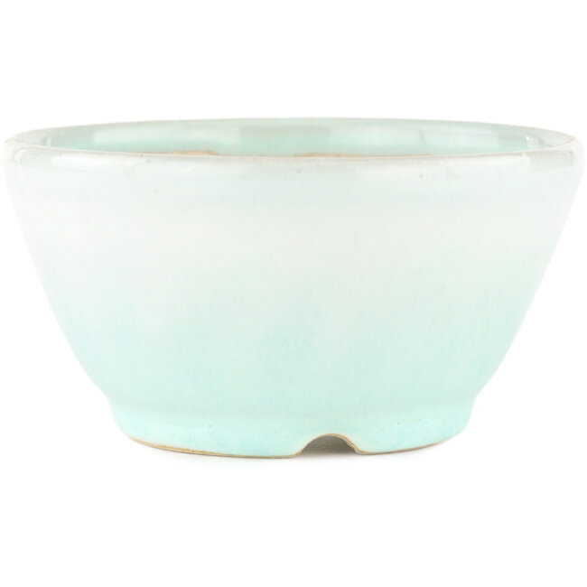 Vaso bonsai rotondo blu di Koyou - 112 x 112 x 55 mm