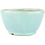 Round blue bonsai pot by Koyou - 116 x 116 x 60 mm