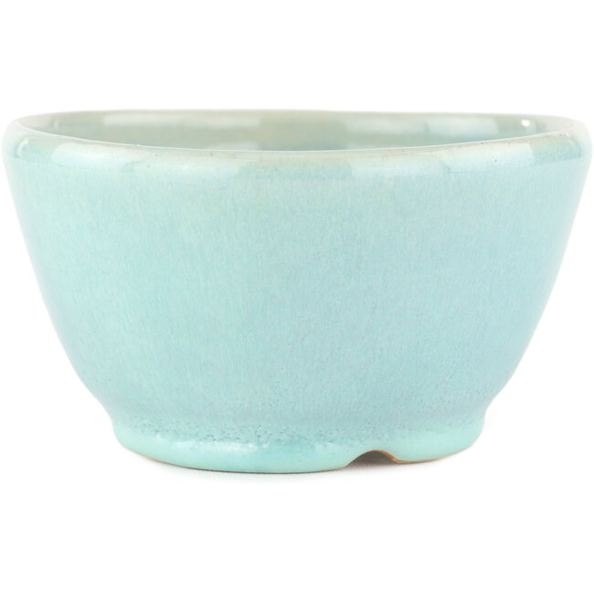 Vaso bonsai rotondo blu di Koyou - 116 x 116 x 60 mm