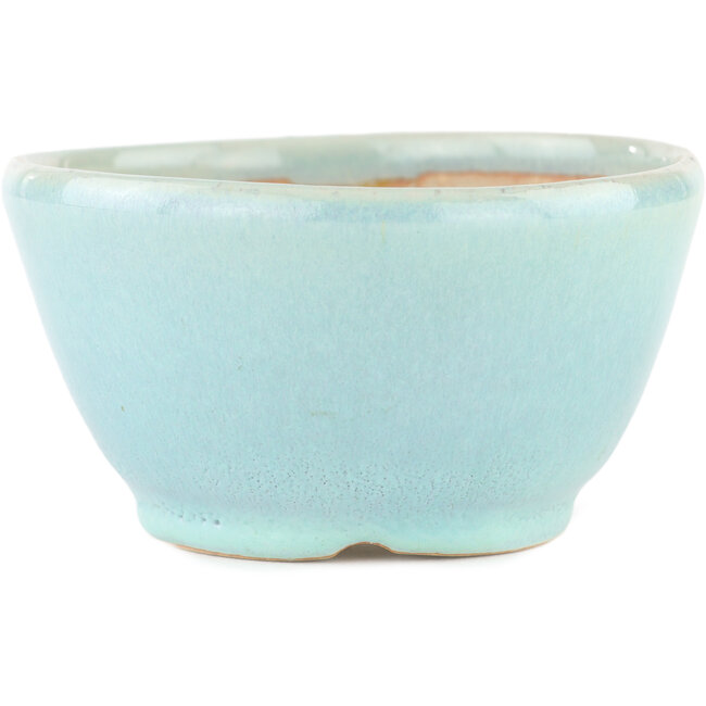 Vaso bonsai rotondo blu di Koyou - 116 x 116 x 60 mm