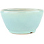 Round blue bonsai pot by Koyou - 116 x 116 x 60 mm