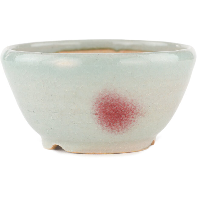 Pot à bonsaï rond bleu par Koyou - 112 x 112 x 60 mm