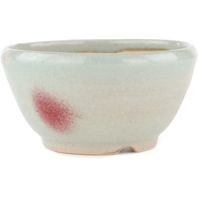 Pot à bonsaï rond bleu par Koyou - 112 x 112 x 60 mm