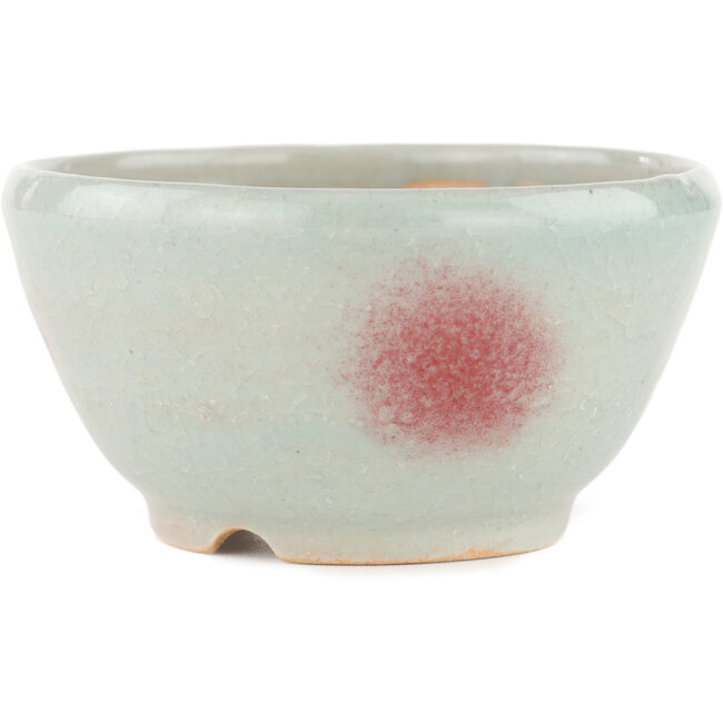 Vaso bonsai rotondo blu di Koyou - 112 x 112 x 60 mm