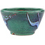 Vaso bonsai rotondo verde di Koyou - 105 x 105 x 56 mm