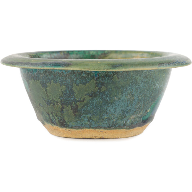 Vaso bonsai rotondo blu di Koyou - 142 x 142 x 60 mm