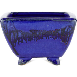 Unknown 125 mm  blue pot from Korea