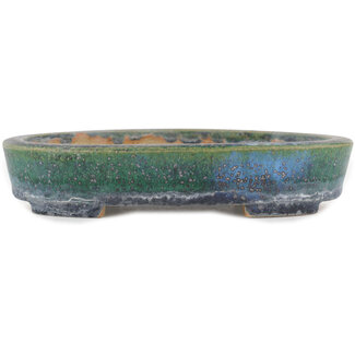 Koyo - Koichirou Aiba  Pot à bonsaï vert 184 mm par Koyou, Tokoname, Japon