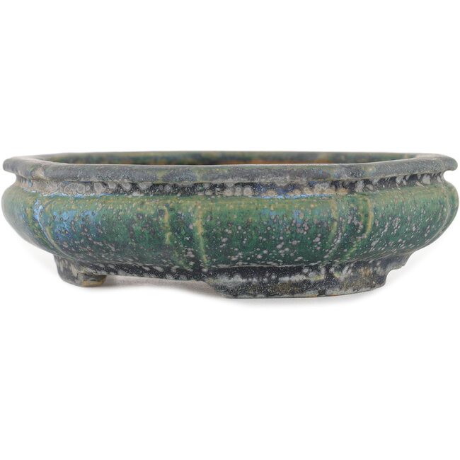 Pot à bonsaï Lotus vert par Koyou - 155 x 155 x 40 mm