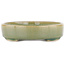 Oval green bonsai pot - 168 x 143 x 32 mm