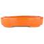 Maceta para bonsai ovalada naranja - 168 x 143 x 32 mm