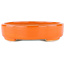 Oval orange bonsai pot - 168 x 143 x 32 mm