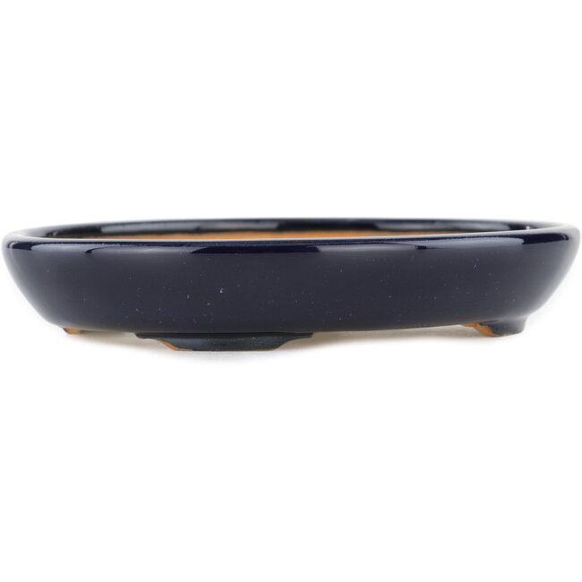 Pot à bonsaï vert ovale - 171 x 146 x 28 mm