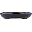 Oval green bonsai pot - 171 x 146 x 28 mm