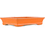 Rechthoekige oranje bonsaipot - 200 x 155 x 40 mm