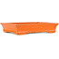 Rechteckiger orangefarbener Bonsaitopf – 200 x 155 x 40 mm